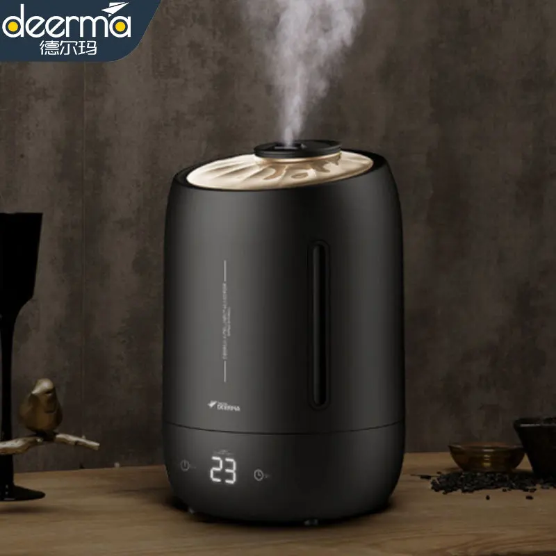Deerma Air Humidifier Household Aroma Diffuser 5L High-capacity Quiet Aroma Mist Maker Led Touch Screen Timing Function Sprayer