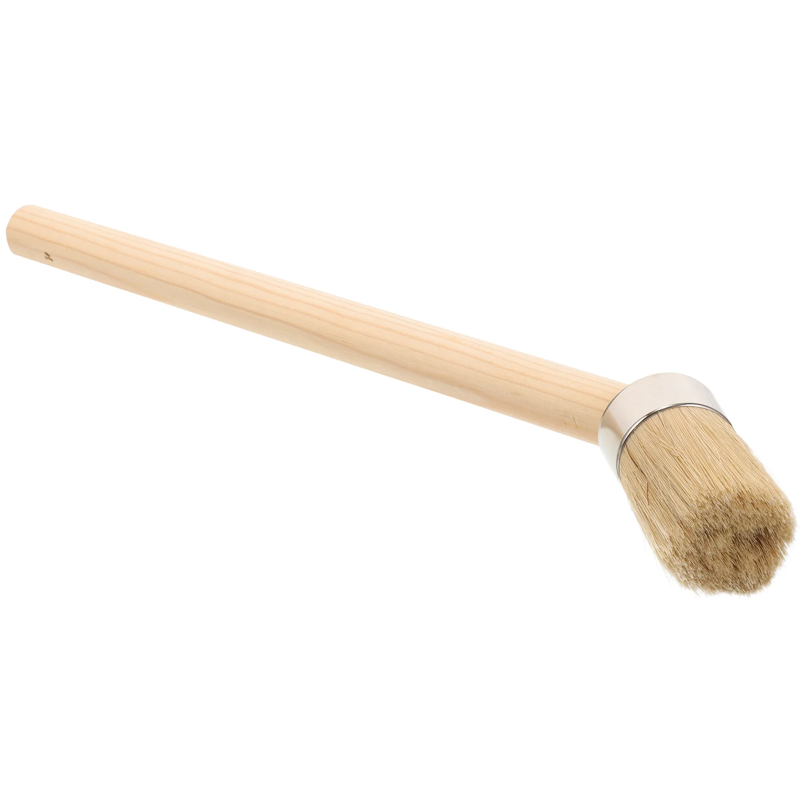 

Round Paint Brush Brushes Canvas Painting Wood Stain Lubricating Paste Walls Bristles Chip Child