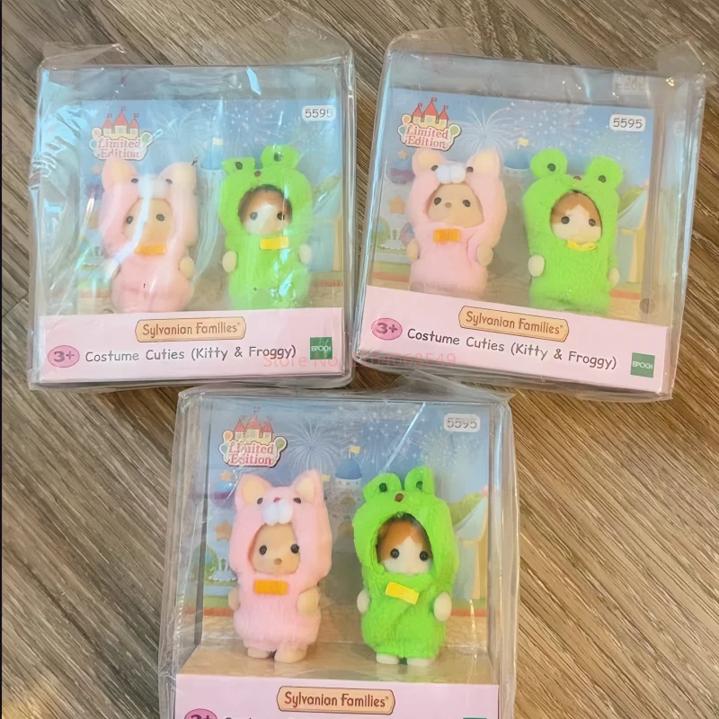 Новинка хит продаж аниме-фигурка Sylvanian Families каваи акула лягушка VIP-костюм игрушки