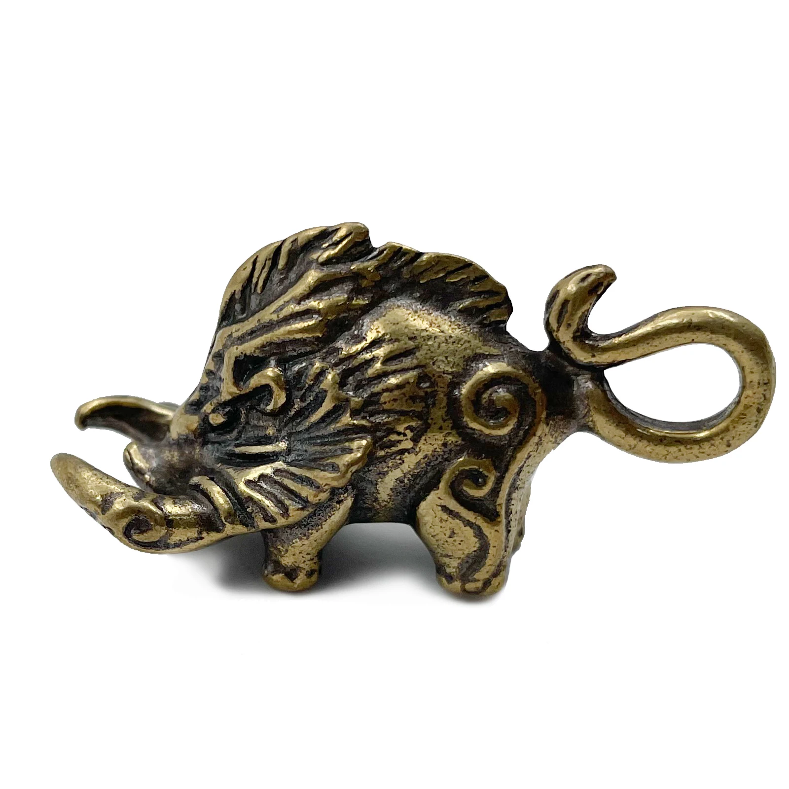 Брелок для ключей викингов латунный брелок в виде дикого кабана кулоны винтажные