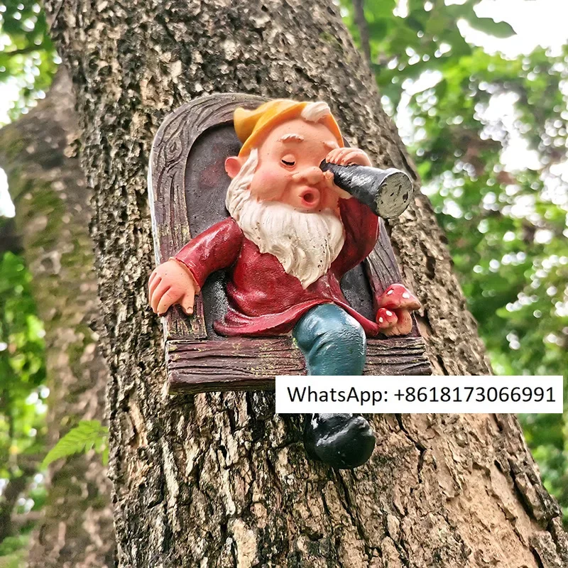 Креативный эльф белая борода телескоп украшение милое мультяшное дерево