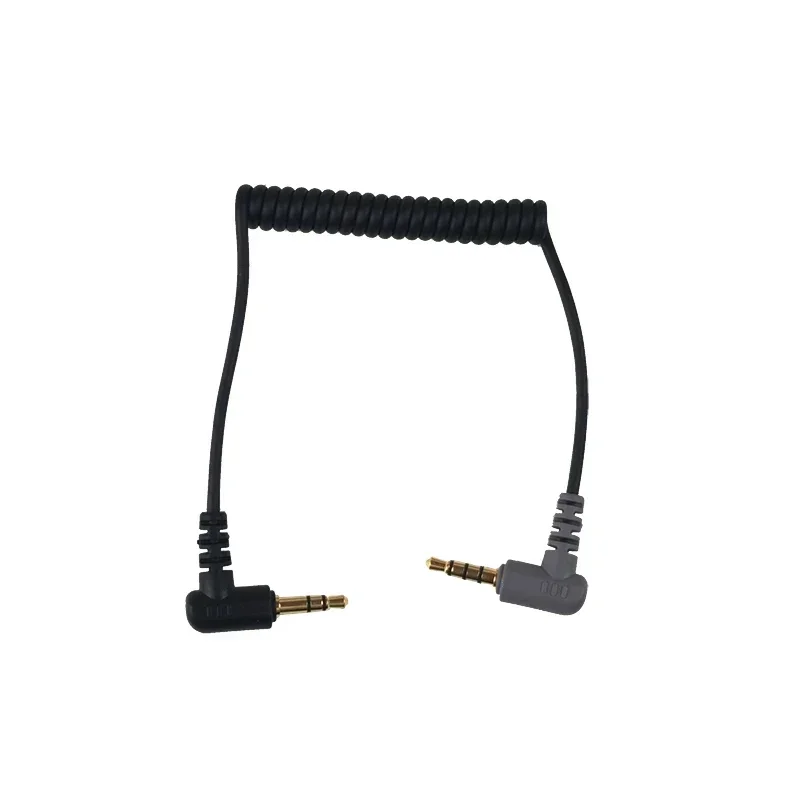 Canfon 3-section to 4-section TRS Male Wireless Microphone Audio Cable for Cell Phone Camera Recording