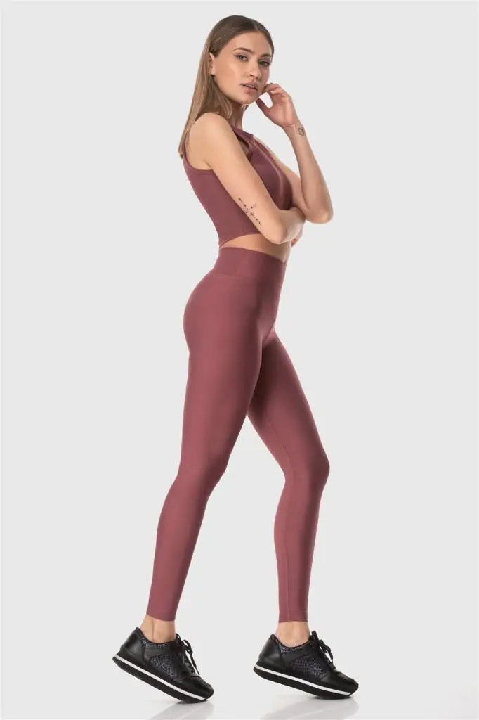 Superstacy High Waist Rose Dried Sports Leggings