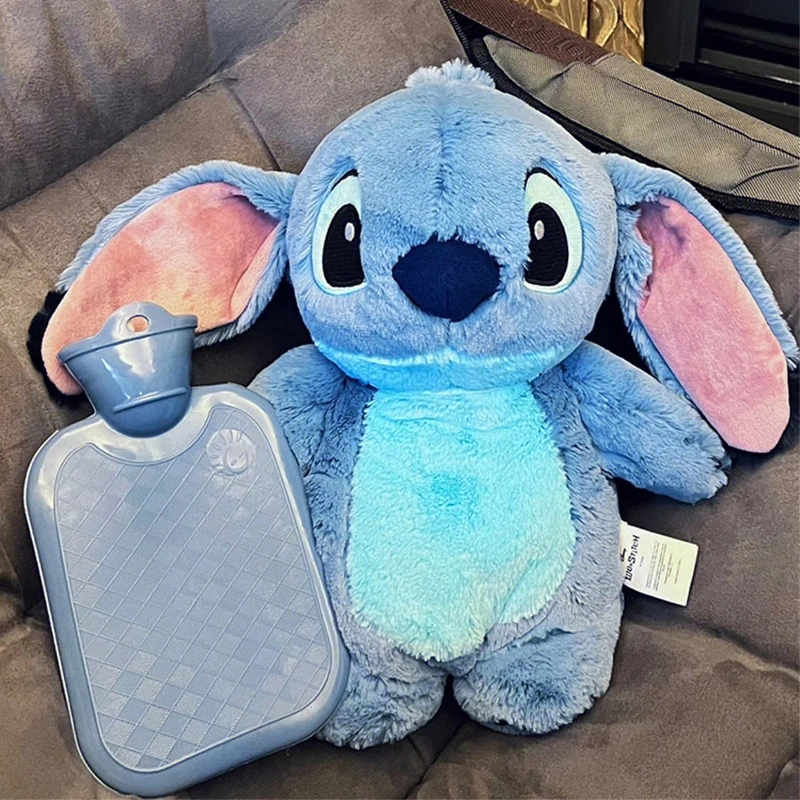 Disney Anime Hobby Stitch Winter Extra Large Plush Hot Water Bottle Women's Home Water Filling Hand Warmer Gift for Girlfriend