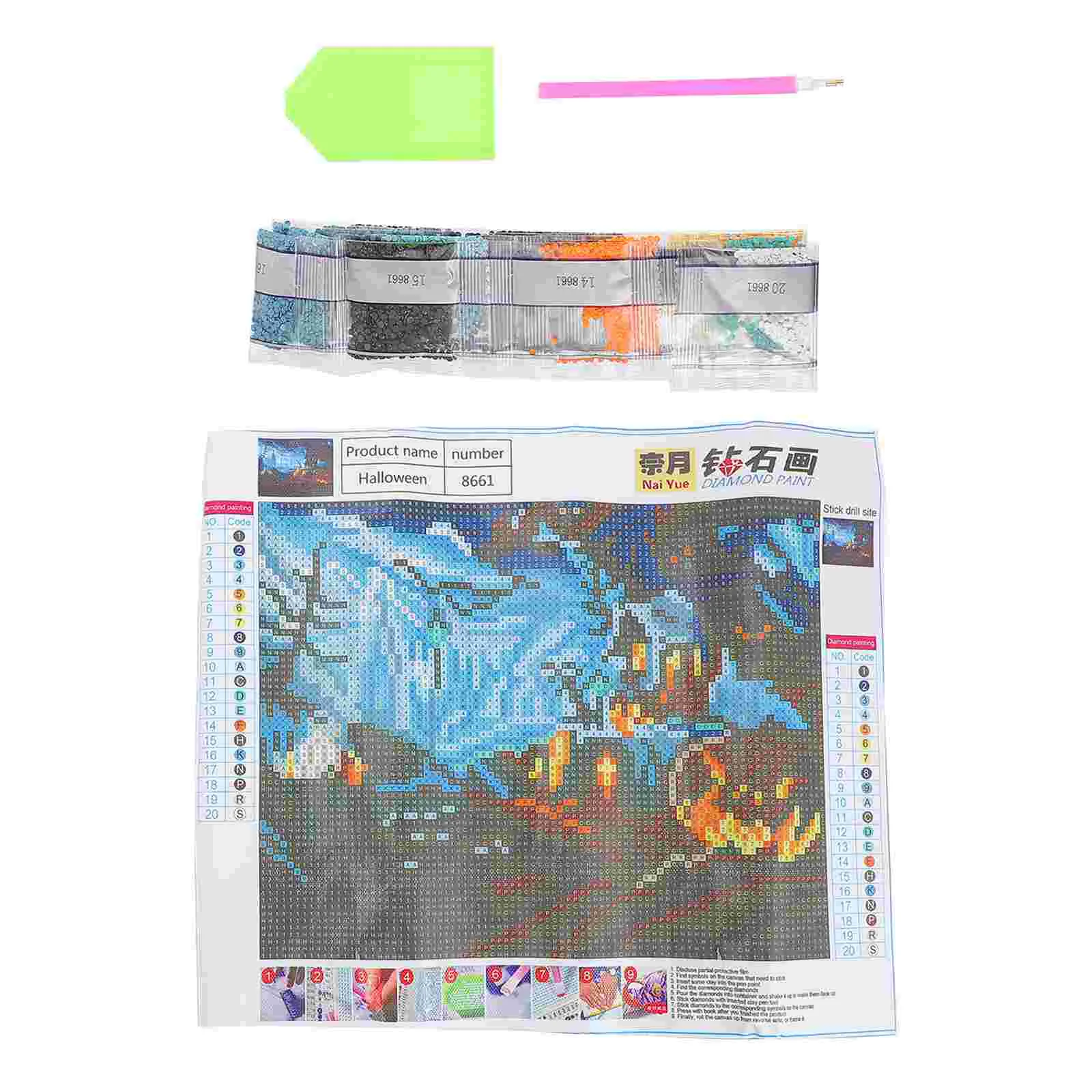 

Horror Photo Background Resin Rhinestones DIY Painting Scary Backdrop
