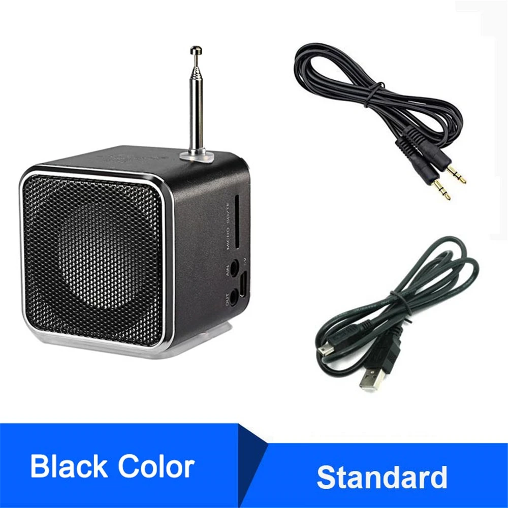 TD-V26 Digital FM Mini Portable Radio Speaker Receiver with LCD Stereo Support Micro TF Card