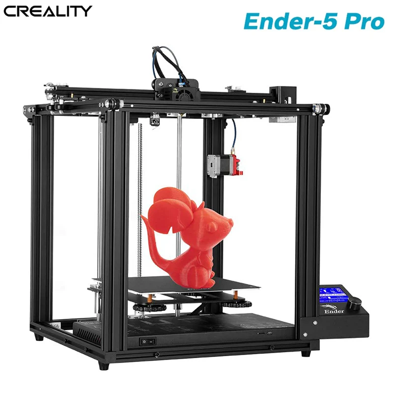 2022 CREALITY 3D Ender-5 Pro Printer Silent Enclosed Structure Power off Resume Printing Add Glass Build Plate and Nozzles