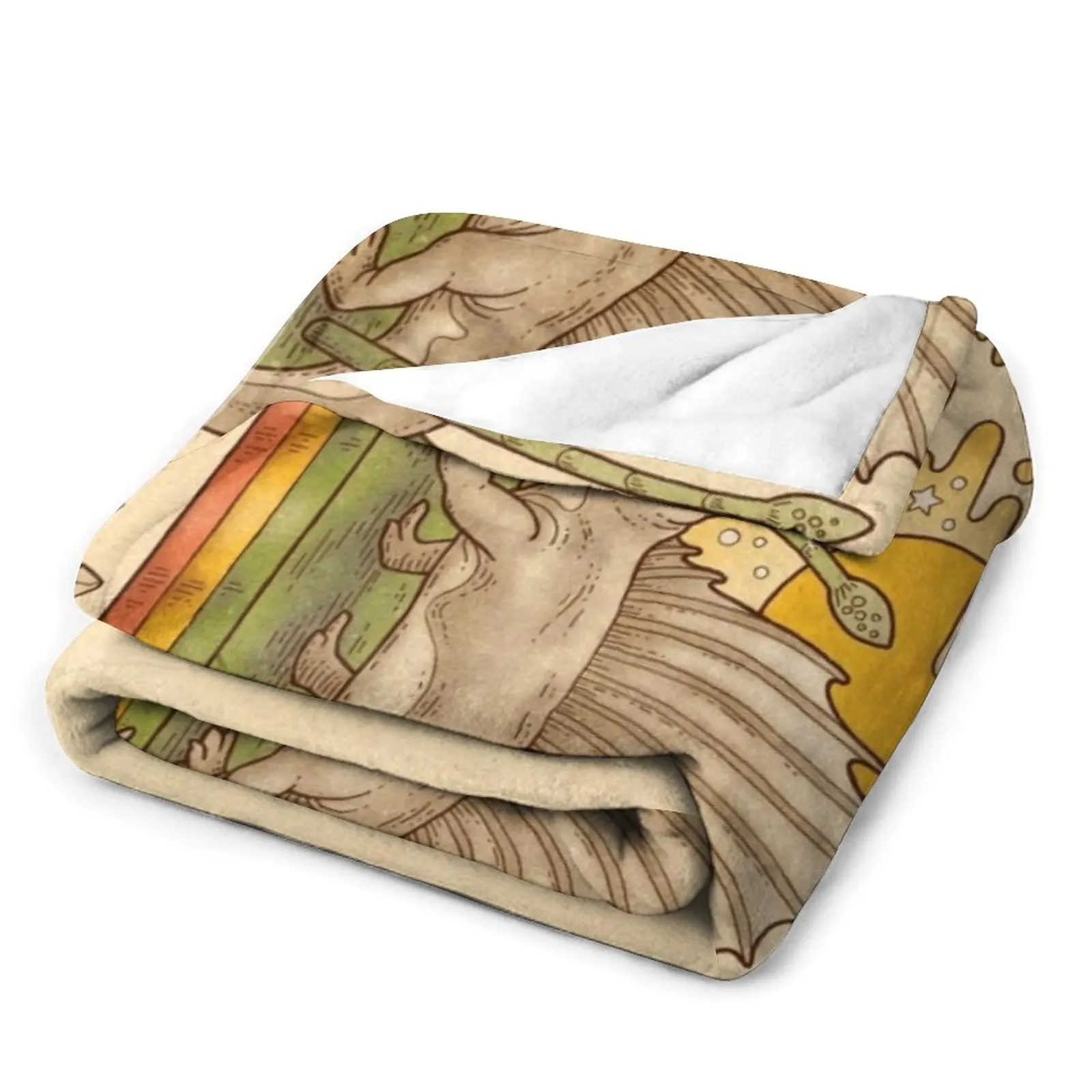 Диметродон Daydream | Искусство Натуральной истории Пермское Доисторическое одеяло