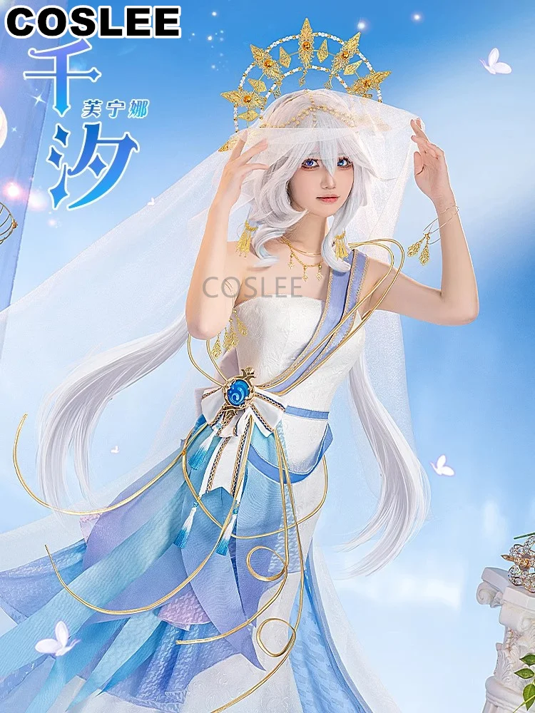 COSLEE Genshin Impact Furina Косплей Костюм