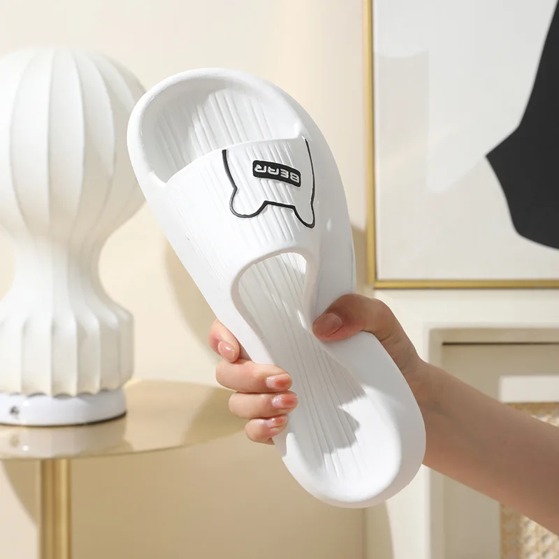 

Women Slippers Indoor High-quality Household Slides Men's Shoes Trend New Thick Sole Slides Non Slip Bathroom Women's Slippers
