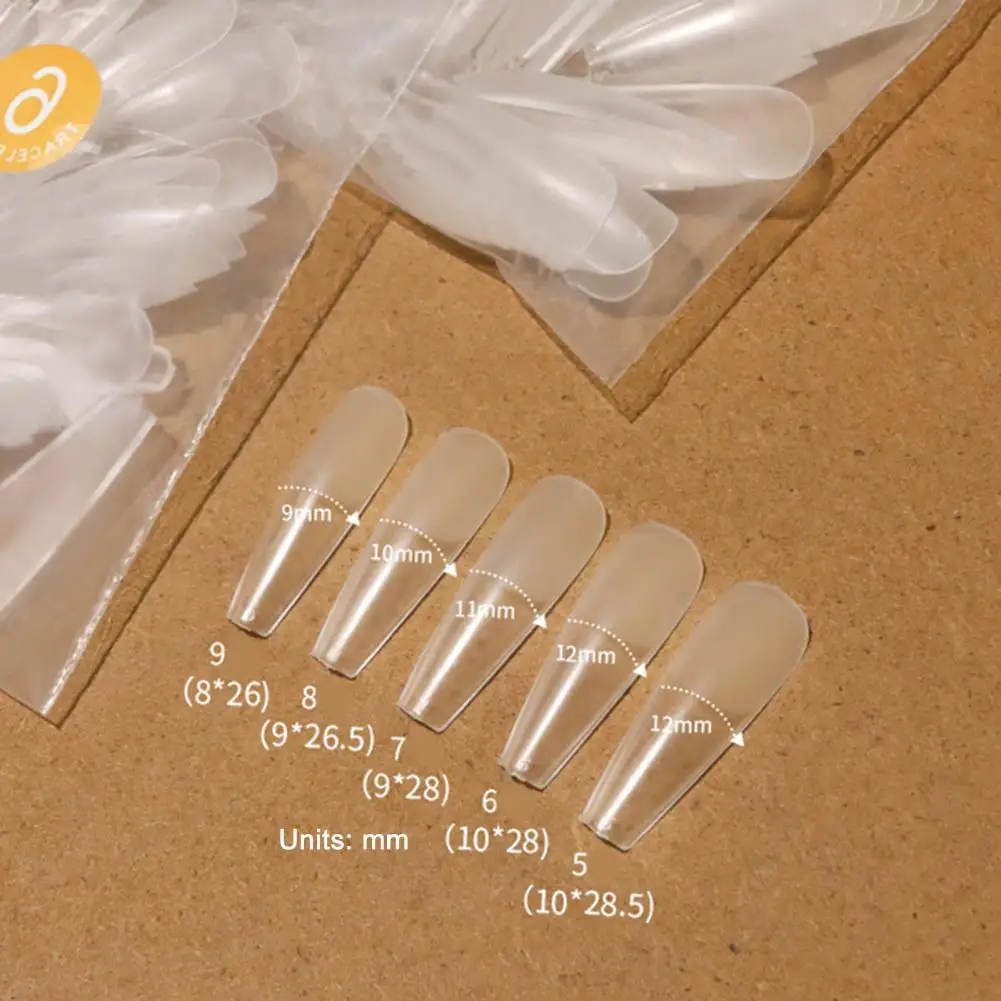 50 шт. тонких вещей для дизайна ногтей в форме лестницы миндаль с длинным