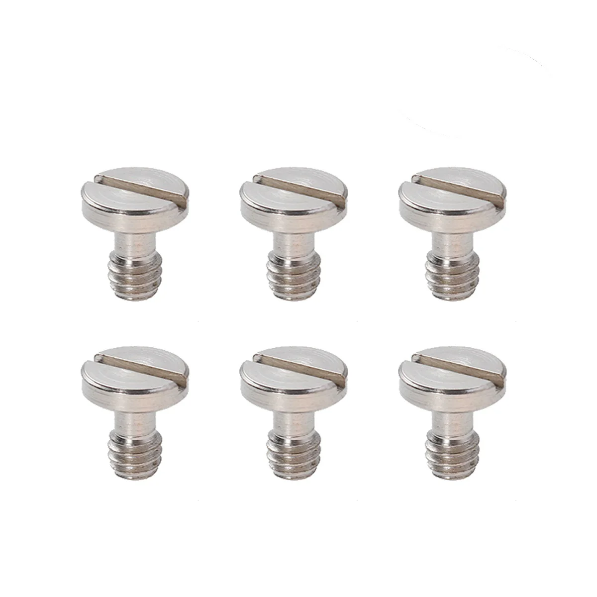 

6Pcs Screws with Stainless Steel Material for Tripod Monopod Quick Release Plate Camera Screws