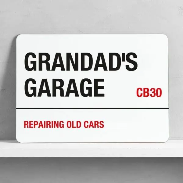 

Personalised CUSTOM Name Street Metal MAN CAVE PUB SHED Garage Retro Road Sign
