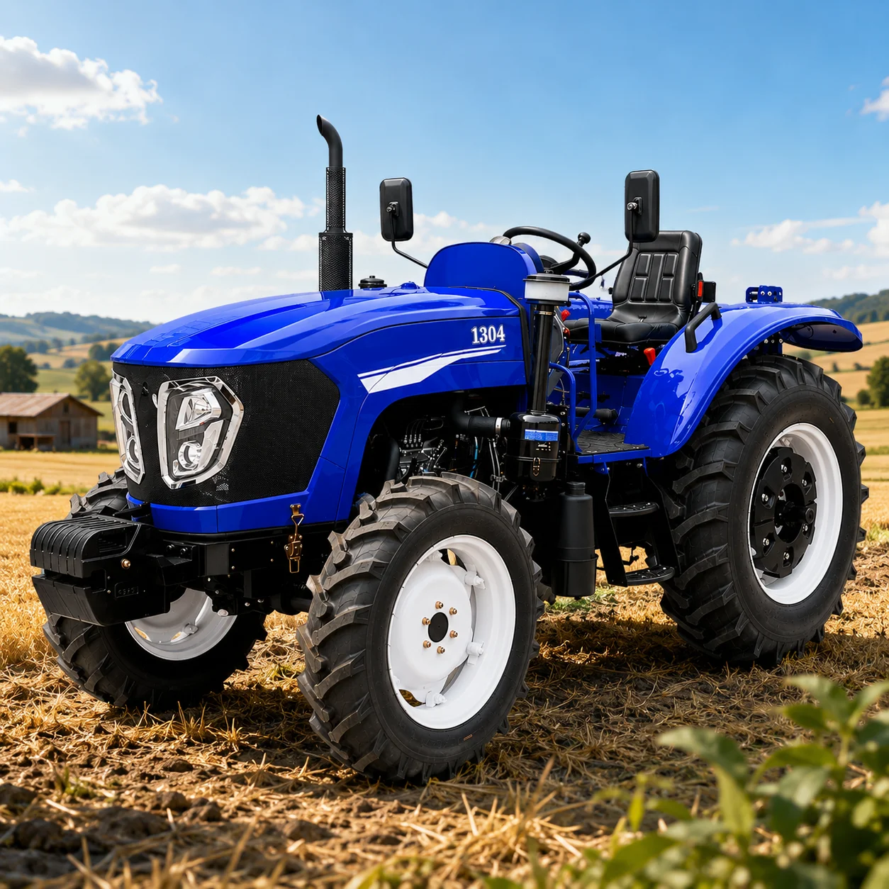 Фото Компактный сельскохозяйственный трактор 4WD на заказ, 30 л.с., 40 л.с., 50 л.с., мини-трактор для сада, фермы, полевых работ №1