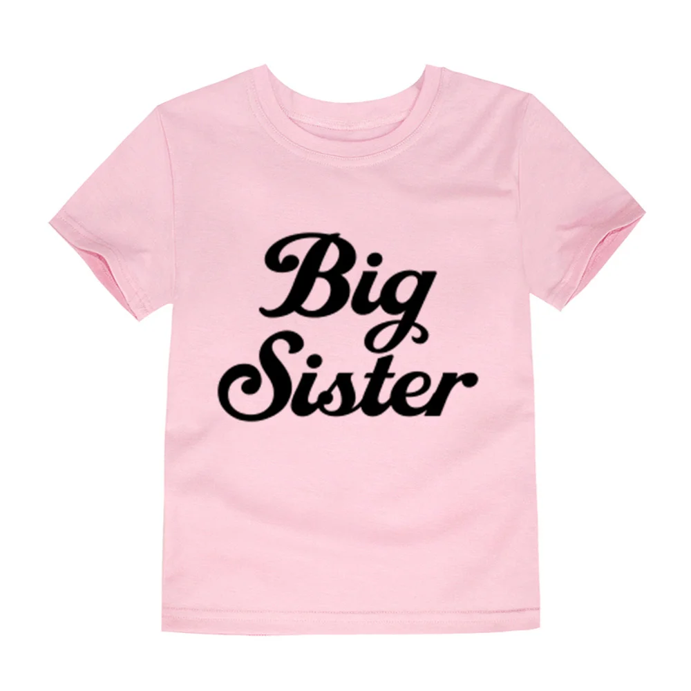 

Футболка детская с короткими рукавами и надписью «Big Sister»