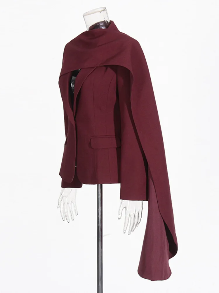 ZMEENNA V-образный вырез шаль пэчворк однотонные Элегантные повседневные Модные