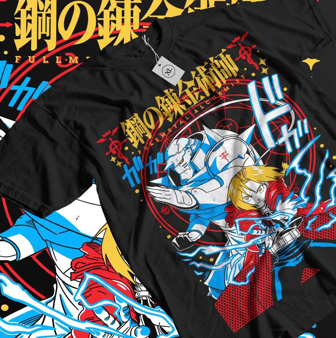 Футболка Стальной алхимик Братство Альфонс Элрик Рубашка для девочек в стиле