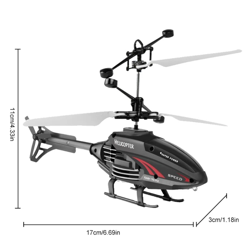 LayOPO Helicopter RC Toys Mini Drone Rechargeable Infrared Induction Remote Control RC Helicopter Flying Toys for Boys Girl Gift enlarge