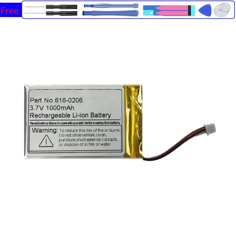 616-0206 616-0183 Сменный аккумулятор емкостью 1000 мАч для Apple Ipod Classic 4-го поколения Photo U2