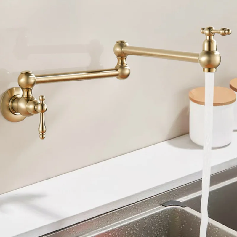 Складной смеситель с двумя ручками прочный керамический кран для холодной и