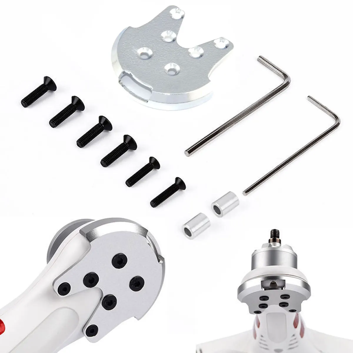 

1Set/4Pcs Motor Mount Stress Crack Fix W/ Screw Hardware For DJI Phantom 3 2 Quad