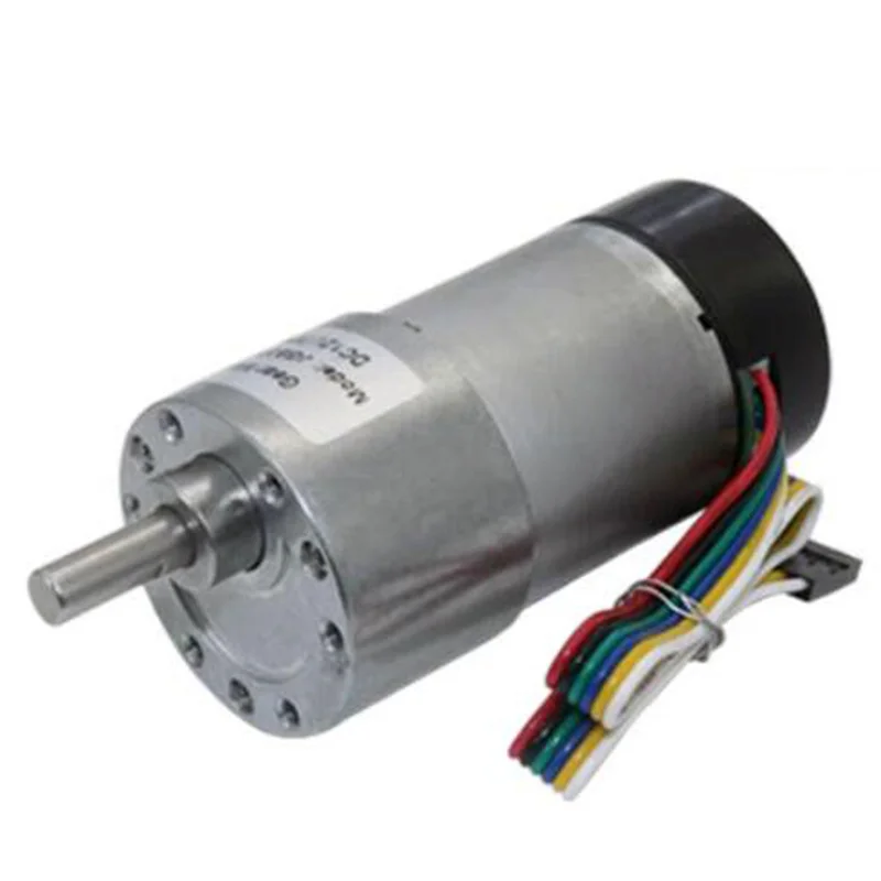JGB37-3530 12V 24v DC Шестеренчатый двигатель 6-1600 об/мин Холла кодер электрическая