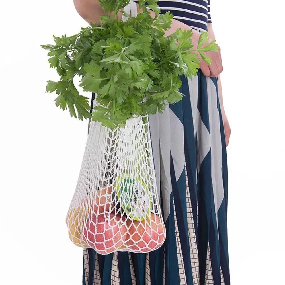 

Reusable Fruit Shopping Bags Turtle String Grocery Shopper Cotton Handbag Tote Mesh Woven Net Bag For Outdoor Picnics Toys E2F2