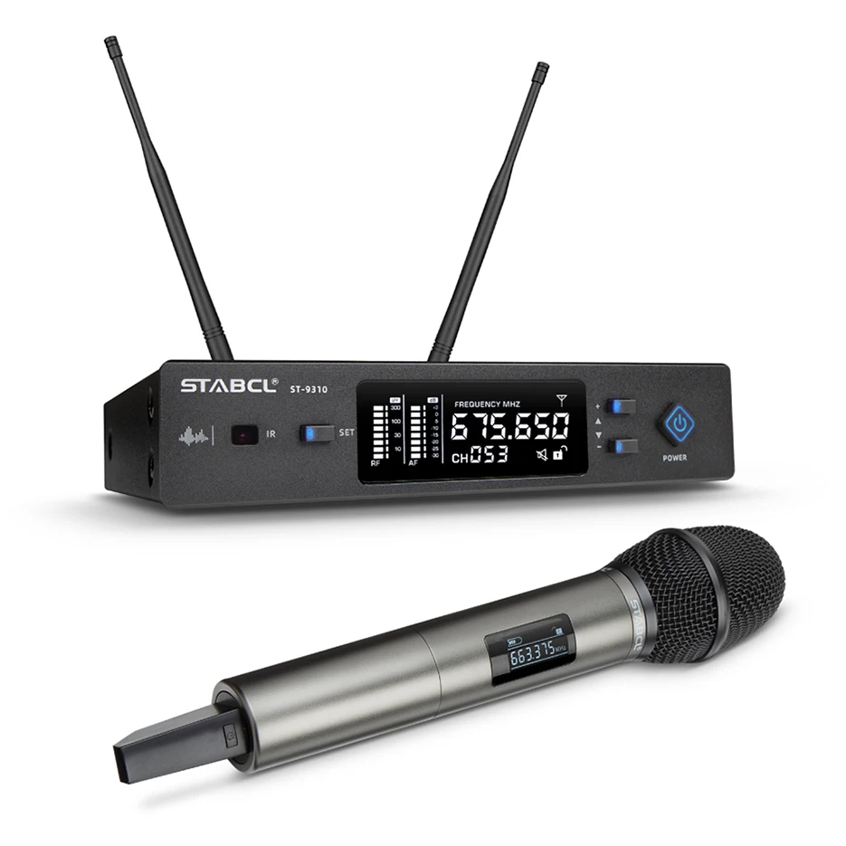 

ST-9310 высококачественный одноканальный профессиональный беспроводной микрофон KTV uhf Для Домашнего Караоке церкви свадьбы