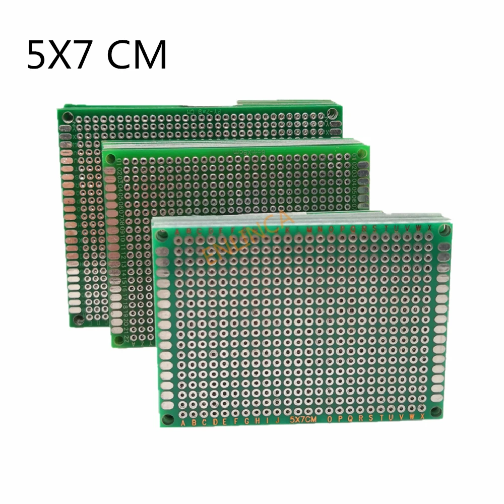 5Pcs 5x7cm Blue Double Side Prototype PCB Board Universal Printed Circuit Board For  Experimental PCB Plate