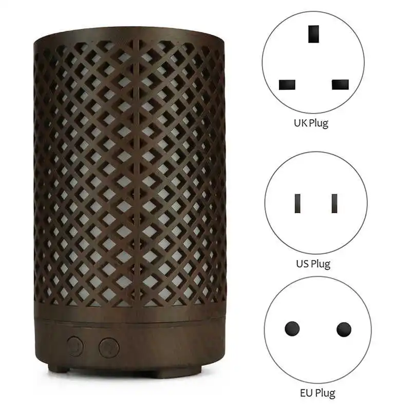 

Essential Oil Diffuser Metal Quiet Vintage For Office Bedroom 100Ml