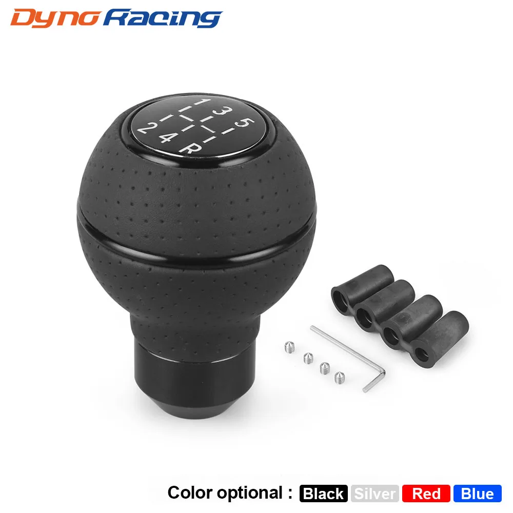 

5 Speed Universal Leather＆Aluminium Car Gear Shift Knob For M8 M10 M11 M12 Shift Lever Gear Level Knob Shift Head