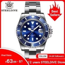 SD1953 Steeldive Brand 2022 Men Mechanical Wristwatch 41mm Stainless Steel Men Watch NH35 Sapphire Glass Men Watches reloj