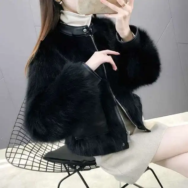 Slim and petite mink fur coat