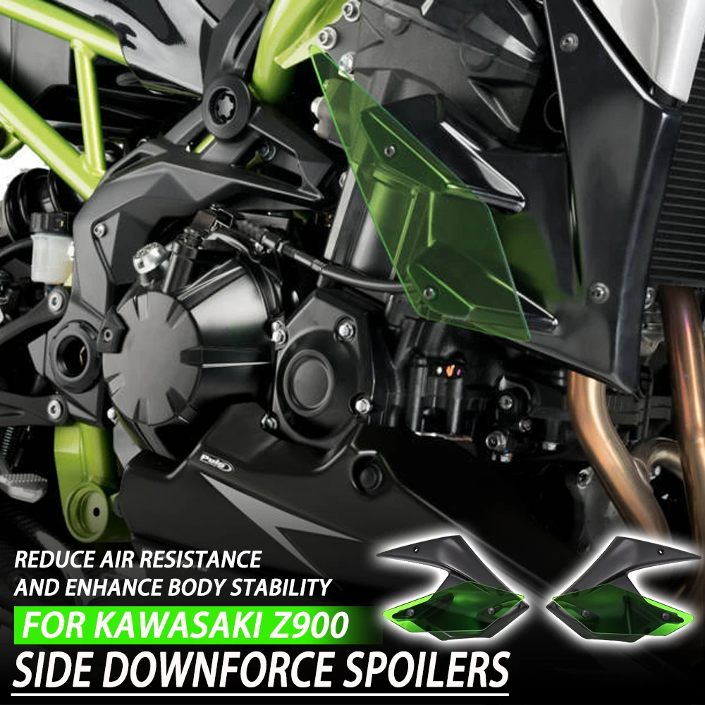 

For Kawasaki Z 900 Z900 NEW 2020- Motorcycle Accessories Side Downforce Naked Spoilers Fairing Wing Winglet Fixed Wing Winglet