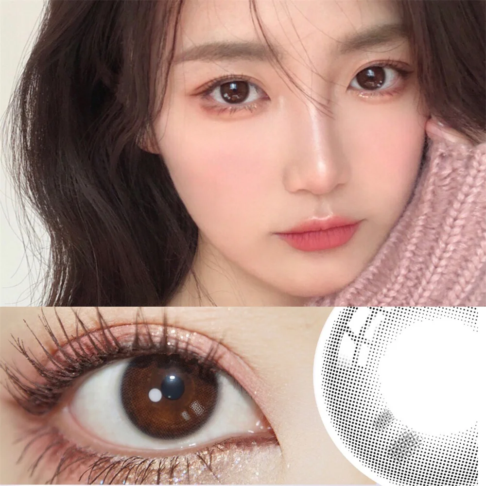 2 шт./пара контактные линзы черного цвета для макияжа глаз