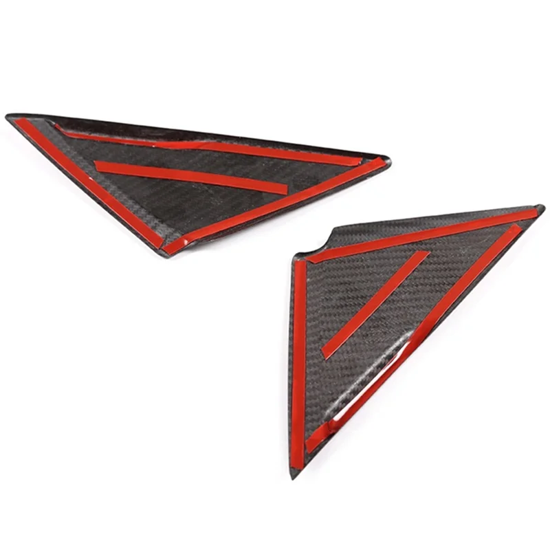 Настоящее углеродное волокно Стайлинг автомобиля наклейка на переднюю оконную