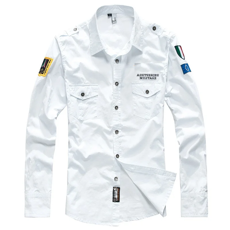 

Slim Air Long Fit Asstseries Summer Dress Militare Camisa Hombre Men Spring Ma1 Shirt Sleeve Shirt Men Masculina Shirt Camisas