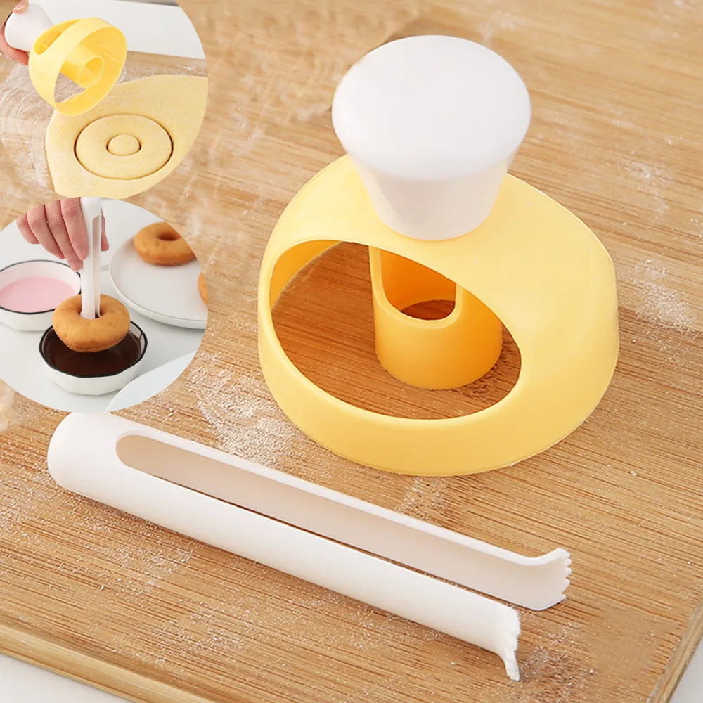 

Donut Mold Cake Decorating Tools Doughnut Tool Set Plastic Desserts Bread Cutter Maker Baking Supplie Kitchen Bakery Accessories