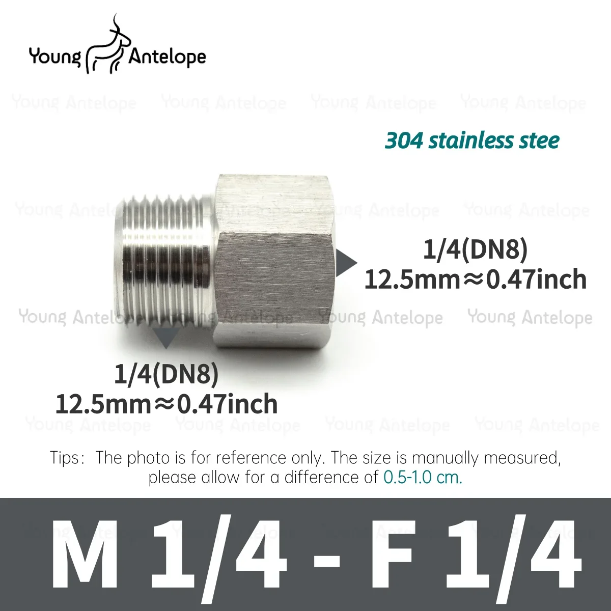 Нержавеющая сталь 304, BSP, внутренняя и наружная резьба, фитинг для труб высокого давления, муфта для соединения 1/8 дюйма, 1/4 дюйма, 3/8 дюйма, 1/2 дюйма, 3/4 гидраulique