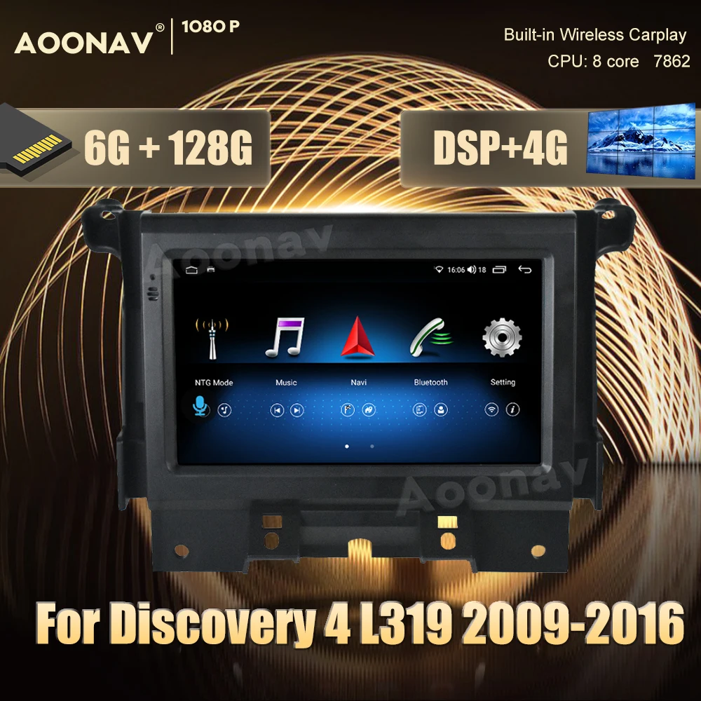 

Автомагнитола 2DIN, 128 ГБ, Android 10, для Land Rover Discovery 4 L319 2009-2016