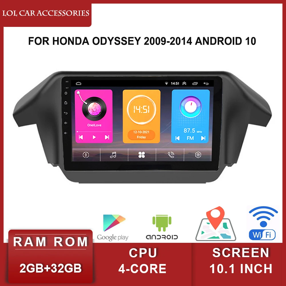 Облицовка LCA 10 1 дюйма для Honda Odyssey 2009-2014 Android MP5 плеер WIFI GPS автомобильное стерео