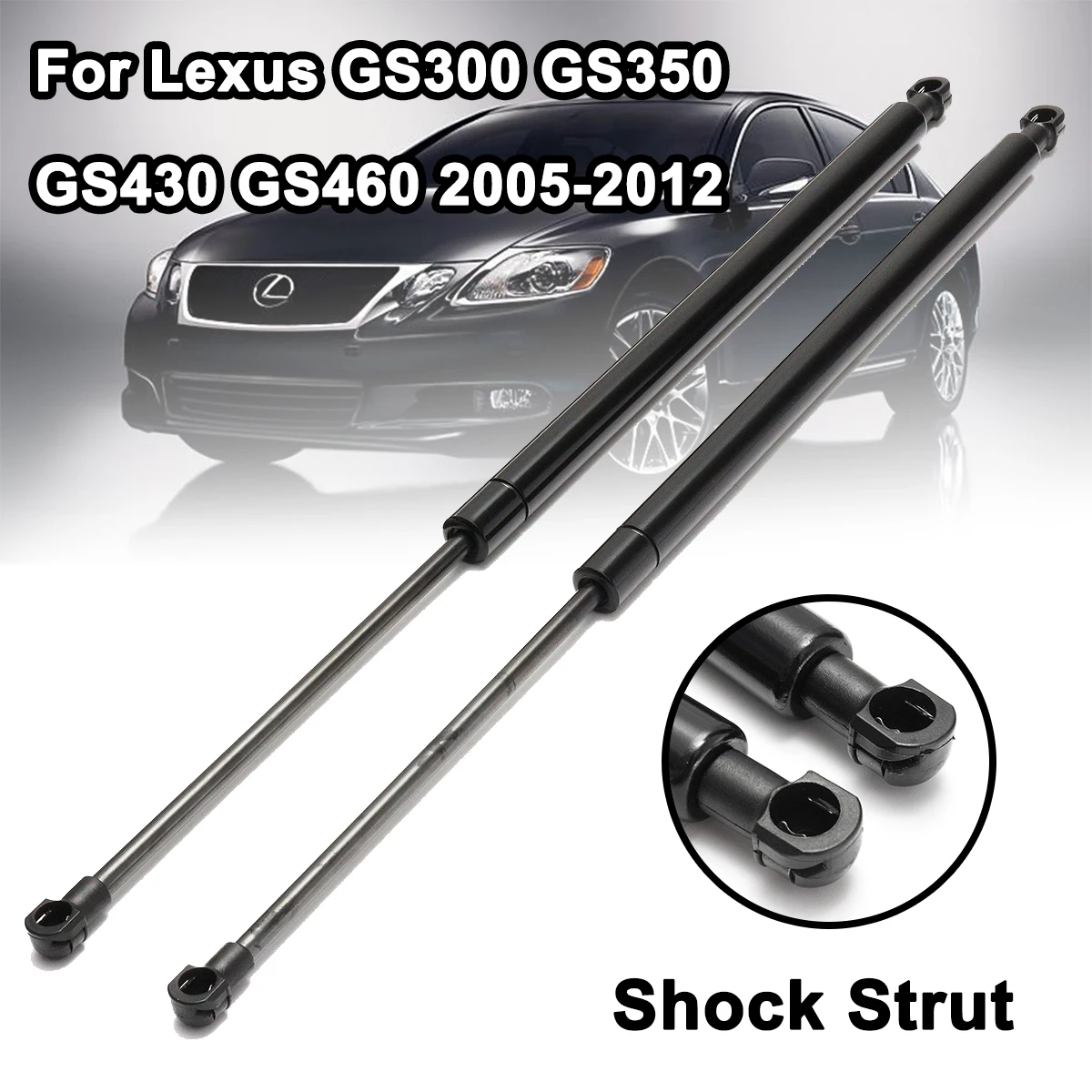 

2pcs Car Front Hood Lift Support Shock Strut Arm Car Accessories For Lexus GS300 GS350 GS430 GS460 2005-2012