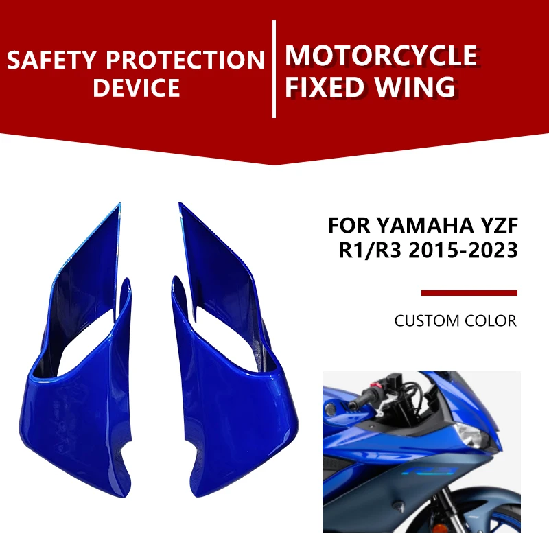 

Motorcycle Aerodynamic Winglets for YAMAHA YZF-R1 YZF-R3 YZF-R25 2015-2023 Fixed Wind Wing YZF R1 R3 R25 Windshield Fairings