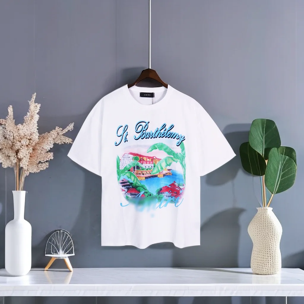 

Trendy Men's Chic T shirt Three Dimensional Letters T Shirt Loose Quality Casual Short sleeved Summer Men Clothing Tees Tops