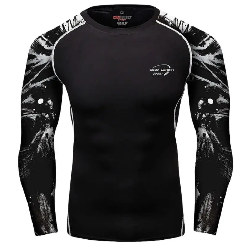 Cody Lundin бразильские футболки для джиу-джитсу BJJ Rashguard мужчин Westling MMA UPF 50 +
