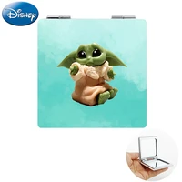 disney funny yoda baby makeup purse mirror star wars character pictures art femme pocket mirrors new brand health tools fyd273