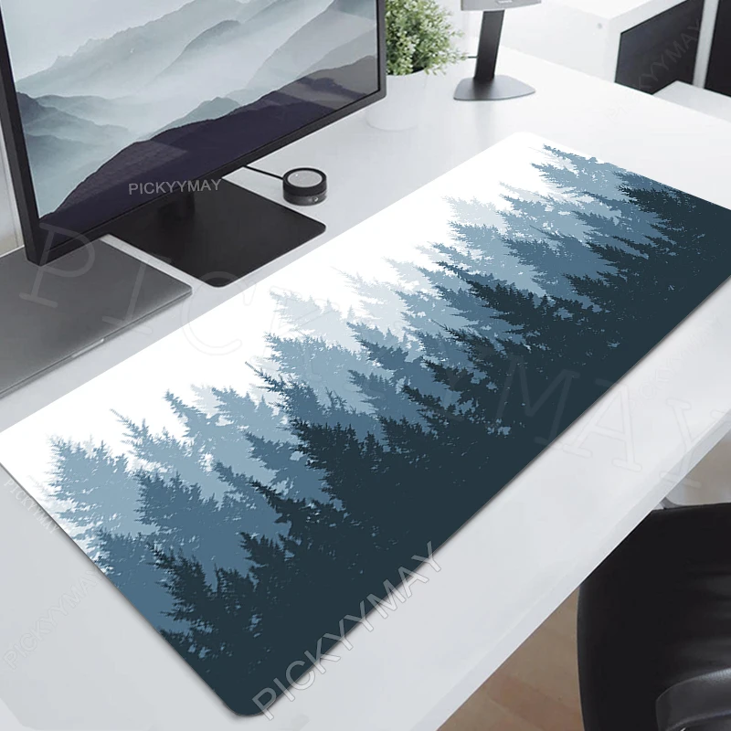

Big Mouse Pad Trees Gaming Mousepads Forest Large Mousepad Gamer Rubber Mat Company Desk Mat Offce Deskpads Antislip Table Rugs