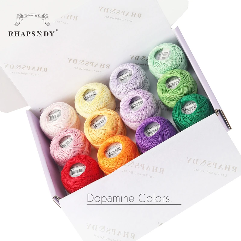 Rhapsody Thread Rhapsody жемчужные хлопковые нитки для вышивки размер 8 | AliExpress