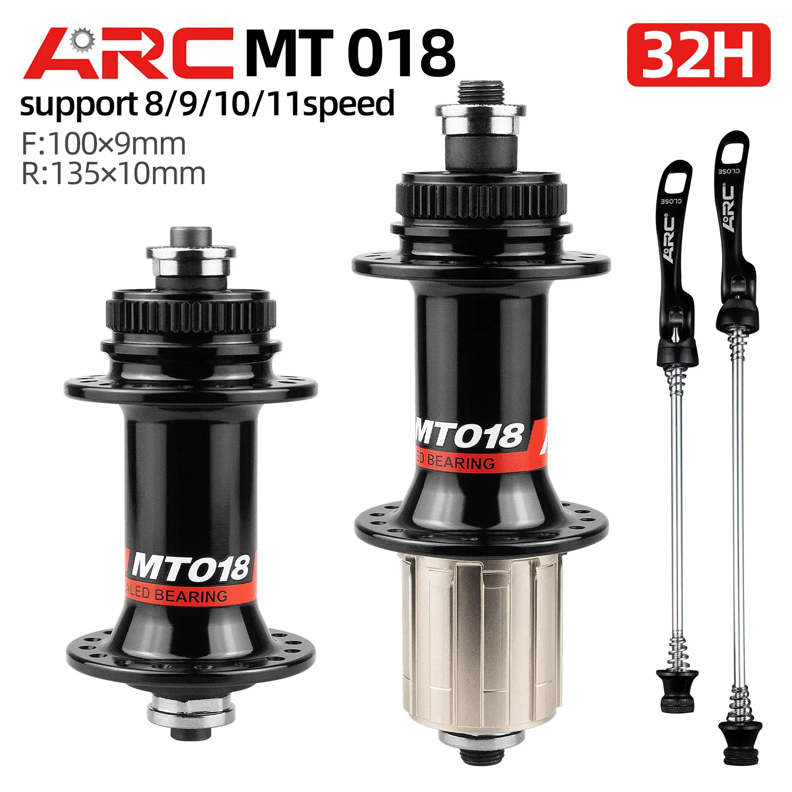 

Ступица подшипника ARC MT018, передняя и задняя герметичная из алюминиевого сплава, с 32 отверстиями