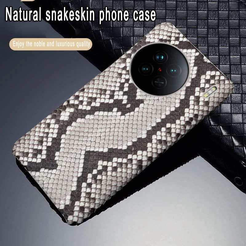 

Кожаный чехол для телефона VIVO X90 X70 X80 X90pro plus X50 Lite Nex для iQoo 10 9 8 7 6Pro S15 12PRO, чехол для телефона из натуральной змеиной кожи